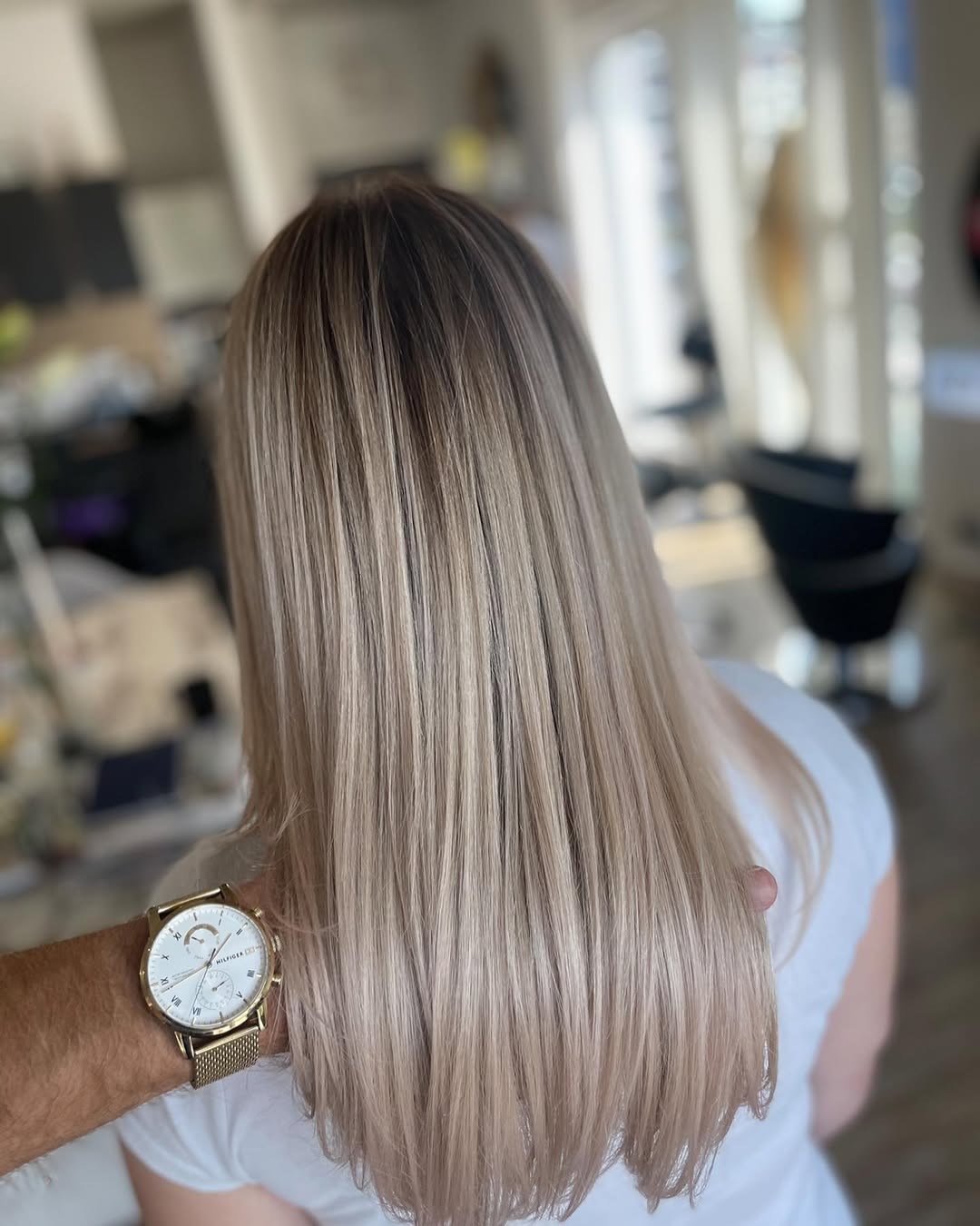 włosy metodą airtouch